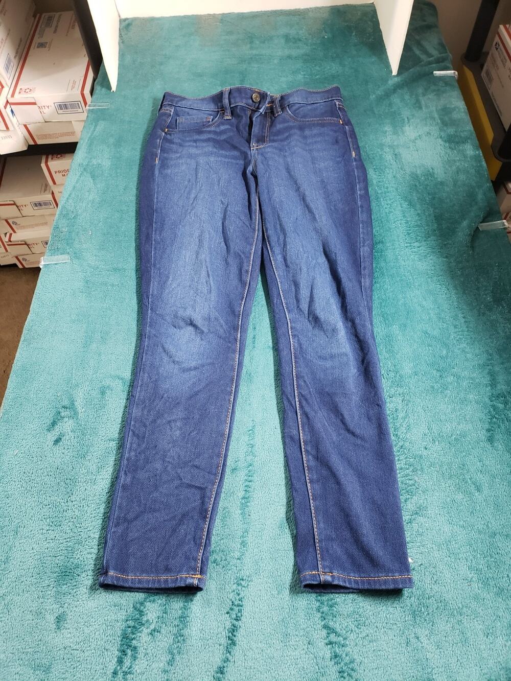 Banana Republic Jeans Size 4 Women Blue Pants Stretch Denim Mid Rise Jegging